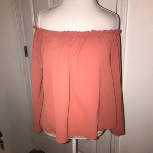 Papaya Long Sleeve Off Shoulder Blouse Sz S
